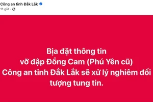 Nhiều người hốt hoảng sơ tán vì tin vỡ đập bịa đặt trên mạng