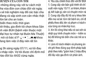 Hội đồng chuyên môn kết luận vụ bé trai bị nôn ói sau 10 giờ xuất viện