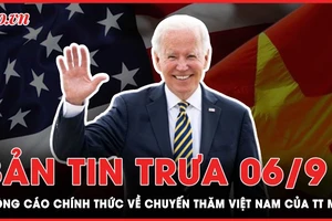 Bản tin trưa 6-9: Thông cáo chính thức về chuyến thăm Việt Nam của Tổng thống Mỹ 