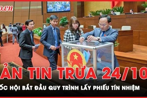 Bản tin trưa 24-10: Quốc hội bắt đầu quy trình lấy phiếu tín nhiệm từ chiều nay