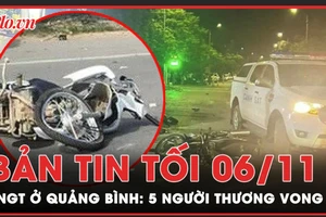 Bản tin tối 6-11: 2 xe máy tông trực diện, 5 người thương vong ở Quảng Bình