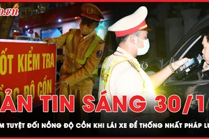 Bản tin sáng 30-11: 'Cấm tuyệt đối nồng độ cồn khi lái xe để thống nhất pháp luật'
