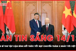 Bản tin sáng 14-12: Tổng Bí thư, Chủ tịch Trung Quốc Tập Cận Bình kết thúc tốt đẹp chuyến thăm 2 ngày tới Việt Nam
