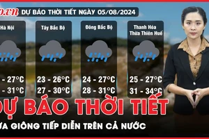 Dự báo thời tiết 4-8: Bắc Bộ mưa giông cục bộ, Nam Bộ mưa rào rải rác
