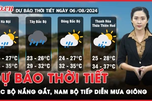 Dự báo thời tiết 6-8: Bắc Bộ và Trung Bộ bắt đầu nắng nóng, Nam Bộ tiếp tục mưa giông