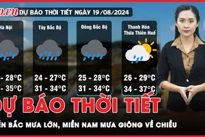 Dự báo thời tiết 19-8: Miền Bắc mưa lớn kéo dài nhiều ngày, miền Nam mưa giông về chiều