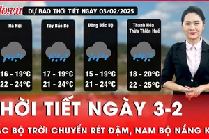 Dự báo thời tiết ngày 3-2: Bắc Bộ rét đậm, Nam Bộ nắng khô 