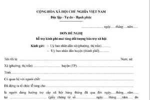 Hỗ trợ mai táng phí, có cần CCCD của người mất?