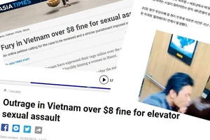 Vụ ép hôn trong thang máy phạt 200 ngàn tại VN lên báo quốc tế