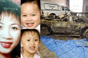 Cảnh sát Mỹ kiểm tra xương người tìm thấy trong xe 3 mẹ con gốc Việt mất tích