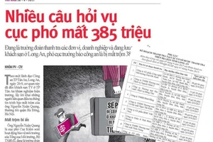 Xác minh giải trình của cục phó mất trộm 385 triệu