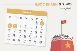 Lễ 2-9 được nghỉ mấy ngày?