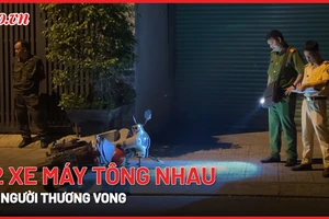 Hai xe máy tông nhau, một người chết, một người bị thương