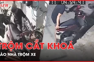 Gia đình đi chơi cuối tuần, trộm cắt khoá vào nhà lấy xe