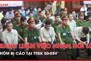 Tranh luận về việc nhận hối lộ của nhóm bị cáo tại Trung tâm đăng kiểm 50-03V