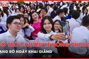 Bí thư Nguyễn Văn Nên dự khai giảng năm học mới tại trường chuyên Lê Hồng Phong 