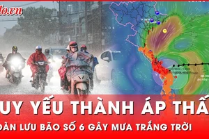 Trung Bộ ‘căng mình’ chống chọi mưa lớn, gió mạnh sau hoàn lưu bão số 6 Trà Mi 