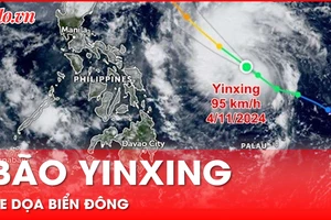 Tin bão: Bão Yinxing sắp vào Biển Đông từ hướng Philippines