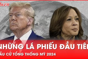 Cập nhật những lá phiếu đầu tiên bầu cử tổng thống Mỹ 2024: Ông Trump và bà Harris hòa nhau