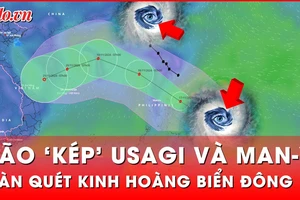 Usagi vừa suy yếu, cơn bão Man-yi giật cấp 17 tiến vào Biển Đông