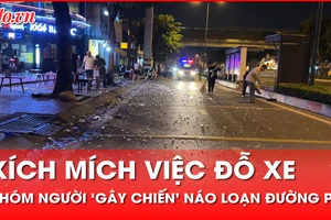 Xích mích từ việc đỗ xe, nhóm thanh niên 'gây chiến' làm náo loạn đường phố