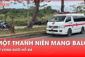 Phát hiện thi thể một thanh niên mang balo dưới hồ đá trong làng đại học