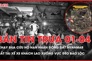 Bản tin trưa: Chạy đua cứu hộ nạn nhân động đất Myanmar; Bắt tài xế xe khách lao xuống vực ở đèo Bảo Lộc