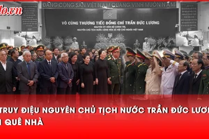 Lễ truy điệu nguyên Chủ tịch nước Trần Đức Lương tại quê hương Quảng Ngãi