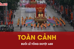 Toàn cảnh buổi lễ tổng duyệt diễu binh, diễu hành A80