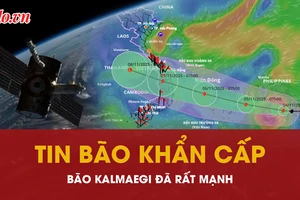 Cơ quan khí tượng phát tin khẩn cấp dù bão Kalmaegi chưa vào Biển Đông