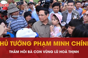 Thăm vùng lũ Hoà Thịnh, Thủ tướng Phạm Minh Chính yêu cầu xây nhà cho dân xong trước Tết 