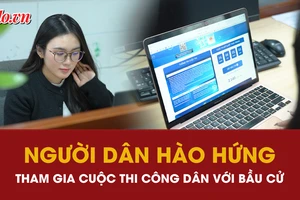 Người dân hào hứng tham gia Cuộc thi Công dân với bầu cử