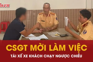 Video: Tài xế xe khách chạy ngược chiều trên đường Tân Sơn bị xử phạt