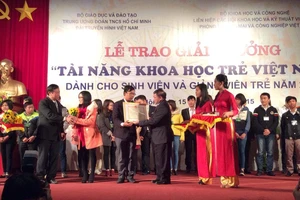 Hơn 120 đề tài nhận giải thưởng Tài năng khoa học trẻ