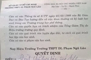 Không có chuyện ‘học sinh bị đình chỉ học vì không tham gia văn nghệ’