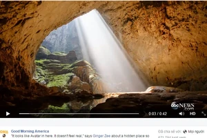 Clip quay cảnh hang Sơn Đoòng của đài truyền hình ABC “gây bão” trên mạng