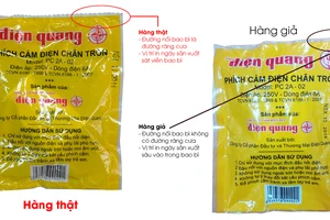 Tịch thu phích cắm điện giả nhãn hiệu Điện Quang
