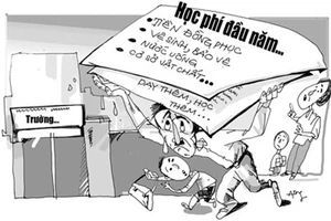 Không đóng dồn nhiều khoản tiền vào đầu năm học 