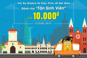 Hơn 1000 vé xe giá 10.000 đồng cho tân sinh viên nhập học tại TP.HCM