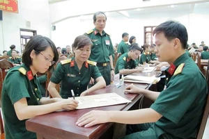 Điểm chuẩn hệ quân sự các trường quân đội