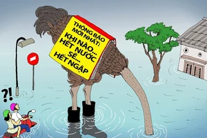 Hí họa kẹt xe, ngập nước lịch sử ở Sài Gòn