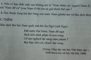 Nghe Tổng chủ biên sách Ngữ văn 7 nói về việc dịch 'Nam quốc sơn hà' 