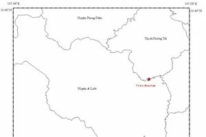 Động đất 2,5 độ Richter tại thị xã Hương Trà 