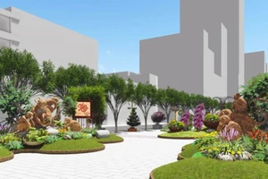 Đường hoa Tết Bình Thân 2016 về lại đường Nguyễn Huệ 