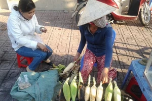 Thèm bắp nướng chiều đông