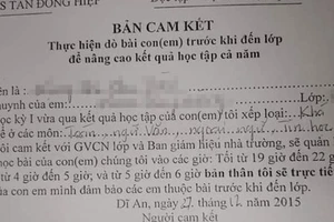 Phòng giáo dục ngã ngửa vì trường bắt phụ huynh kèm con từ 4 giờ sáng!