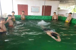 'Sáng kiến' bể bơi 10 triệu đồng của thầy giáo xứ Nghệ