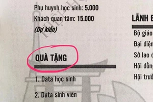 Lấy thông tin HS - SV đi tặng, vi phạm quyền riêng tư? 
