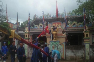 Thiêng liêng lễ dựng cây nêu ngày tết trên đảo Lý Sơn