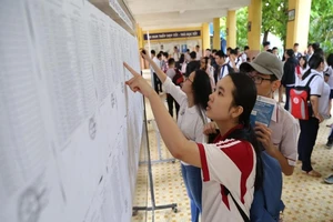 887.000 thí sinh hồi hộp làm thủ tục dự thi THPT quốc gia 